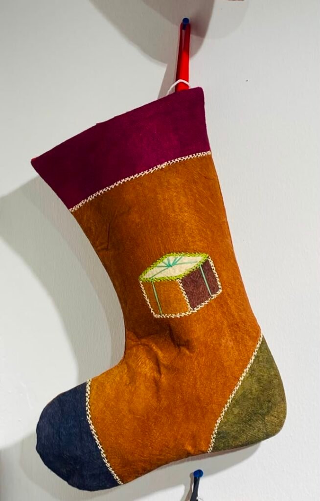 Christmas decorative stockings.